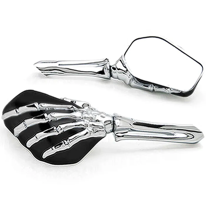 Black/Chrome Custom Motorcycle Skeleton Mirrors For Kawasaki VN Vulcan Classic Drifter 800
Black/Chrome Custom Motorcycle Skeleton Mirrors For Kawasaki VN Vulcan Classic Drifter 800