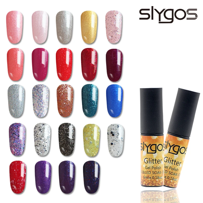 SLYGOS 6ML UV LED Glitter Sparkle Nails Gel Polish Long Lasting Portable Soak Off Nail Art Gel Varnish Manicure Pedicure
SLYGOS 6ML UV LED Glitter Sparkle Nails Gel Polish Long Lasting Portable Soak Off Nail Art Gel Varnish Manicure Pedicure