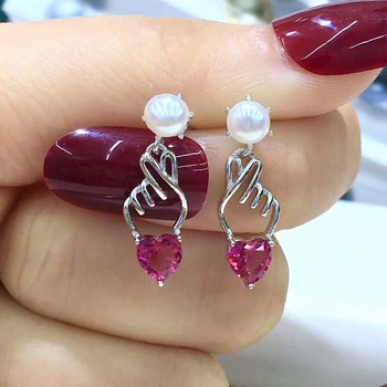 Fashion 925 Silver Pearl Earrings Charm Lovely Earrings Setting Finding Jewelry Parts Fittings Women's Accessories
Fashion 925 Silver Pearl Earrings Charm Lovely Earrings Setting Finding Jewelry Parts Fittings Women's Accessories