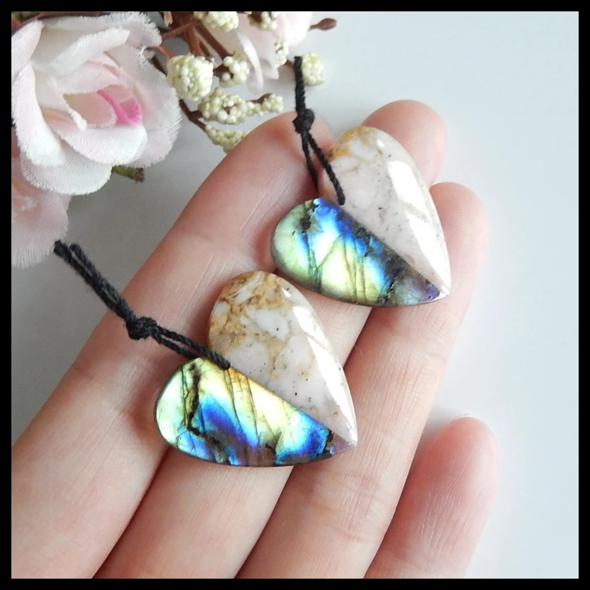 Natural Gemstone Labradorite with Pink Opal intarsia fashion Woman Earrings,Birthday gift,Popular jewelry,35x25x4mm,7g
Natural Gemstone Labradorite with Pink Opal intarsia fashion Woman Earrings,Birthday gift,Popular jewelry,35x25x4mm,7g