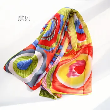 Colorful oil painting long scarf natural silk women soft thin 100% real silk narrow scarves shawl wrap bandana gift for ladies
Colorful oil painting long scarf natural silk women soft thin 100% real silk narrow scarves shawl wrap bandana gift for ladies
