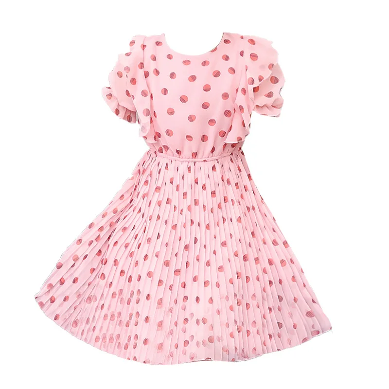 Summer Pink Kids Dresses for Girls children Polka dot print Chiffon Princess Dress Girls Clothes 3 4 5 6 7 8-13Years Old
Summer Pink Kids Dresses for Girls children Polka dot print Chiffon Princess Dress Girls Clothes 3 4 5 6 7 8-13Years Old