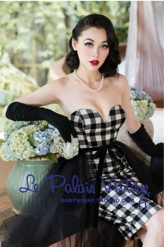FREE SHIPPING Le Palais Vintage limited edition retro PIN UP black all-match skirt/ball gown
FREE SHIPPING Le Palais Vintage limited edition retro PIN UP black all-match skirt/ball gown