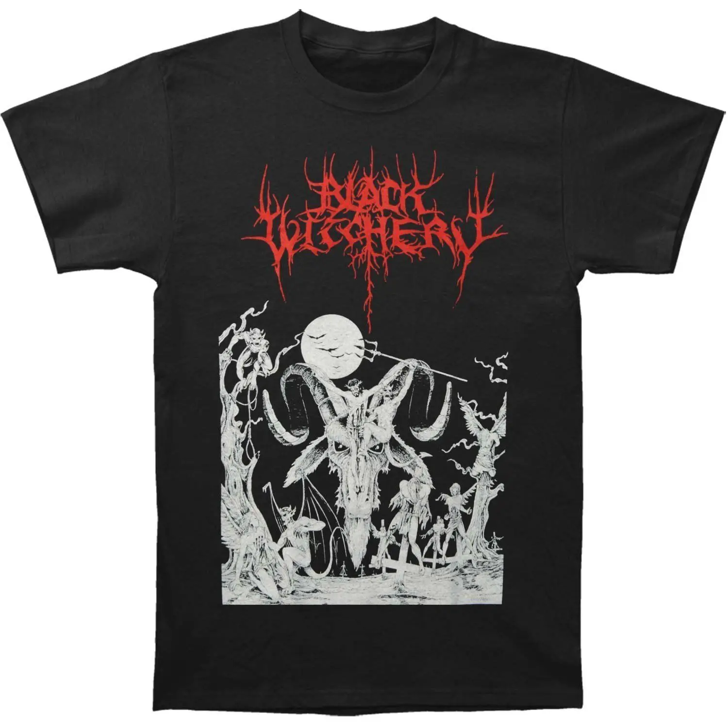 Fashion Mens Witchery Upheaval of Satanic Might Graphic Printed T-shirt Black 100% Cotton Fashion T Shirts Top Tee Plus Size
Fashion Mens Witchery Upheaval of Satanic Might Graphic Printed T-shirt Black 100% Cotton Fashion T Shirts Top Tee Plus Size