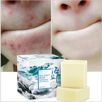 Sea Salt Soap Cleaner Removal Pimple Pores Acne Treatment Goat Milk Moisturizing Face Wash Soap Base Skin Care 100g
Sea Salt Soap Cleaner Removal Pimple Pores Acne Treatment Goat Milk Moisturizing Face Wash Soap Base Skin Care 100g