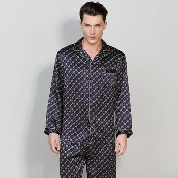 CEARPION Men Long Sleeve Sleepwear 100% Silk Pajamas Suit Casual Home Wear Men Comfortable 2PCS Shirt+Pant Nightwear Nightgown
CEARPION Men Long Sleeve Sleepwear 100% Silk Pajamas Suit Casual Home Wear Men Comfortable 2PCS Shirt+Pant Nightwear Nightgown