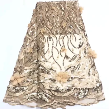 Latest French Lace Fabric 2019 High Quality Gold Wedding African Lace Fabric With Beads Sequins 3d Lace Fabric For Nigerian Lace
Latest French Lace Fabric 2019 High Quality Gold Wedding African Lace Fabric With Beads Sequins 3d Lace Fabric For Nigerian Lace