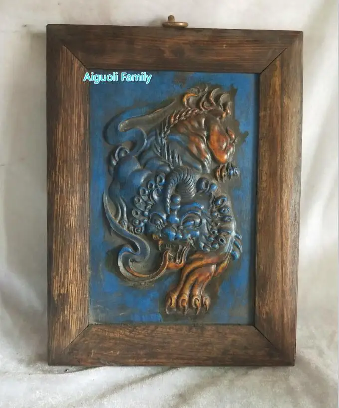 Art Collection Chinese Old Blue Stone Carved Unicorn Wall hanging,Home Wall decoration painting Craft
Art Collection Chinese Old Blue Stone Carved Unicorn Wall hanging,Home Wall decoration painting Craft