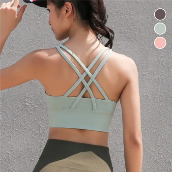 Sexy X Cross Back Push Up Workout Bra For Women Fitness Crop Top Slim Shockproof Tank Padded Tops Soild U Lingerie Seamless Bra
Sexy X Cross Back Push Up Workout Bra For Women Fitness Crop Top Slim Shockproof Tank Padded Tops Soild U Lingerie Seamless Bra