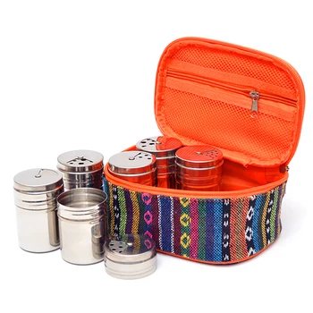 6PCS/Set Outdoor Barbecue Seasoning Jars Stainless Steel Portable Cruet Seasoning Box Pot with Storage Box Picnic Bag Dropship
6PCS/Set Outdoor Barbecue Seasoning Jars Stainless Steel Portable Cruet Seasoning Box Pot with Storage Box Picnic Bag Dropship
