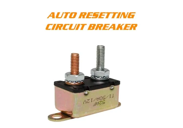 2Pcs 50Amp Auto Reset Circuit Breaker Fuse Dual Battery Car RV Boat