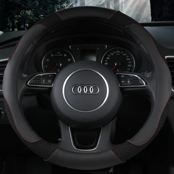 KKYSYELVA Car Interior Accessories Black Auto Sports Steering Wheel Cover Leather 38cm Vehicle Truch Steering Covers
KKYSYELVA Car Interior Accessories Black Auto Sports Steering Wheel Cover Leather 38cm Vehicle Truch Steering Covers