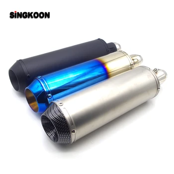 2019 The Newest 51mm Universal motorcycle exhaust muffler Pipe escape moto FOR yamaha mt 03 07 bmw k1200s yamaha r1 2015 nmax