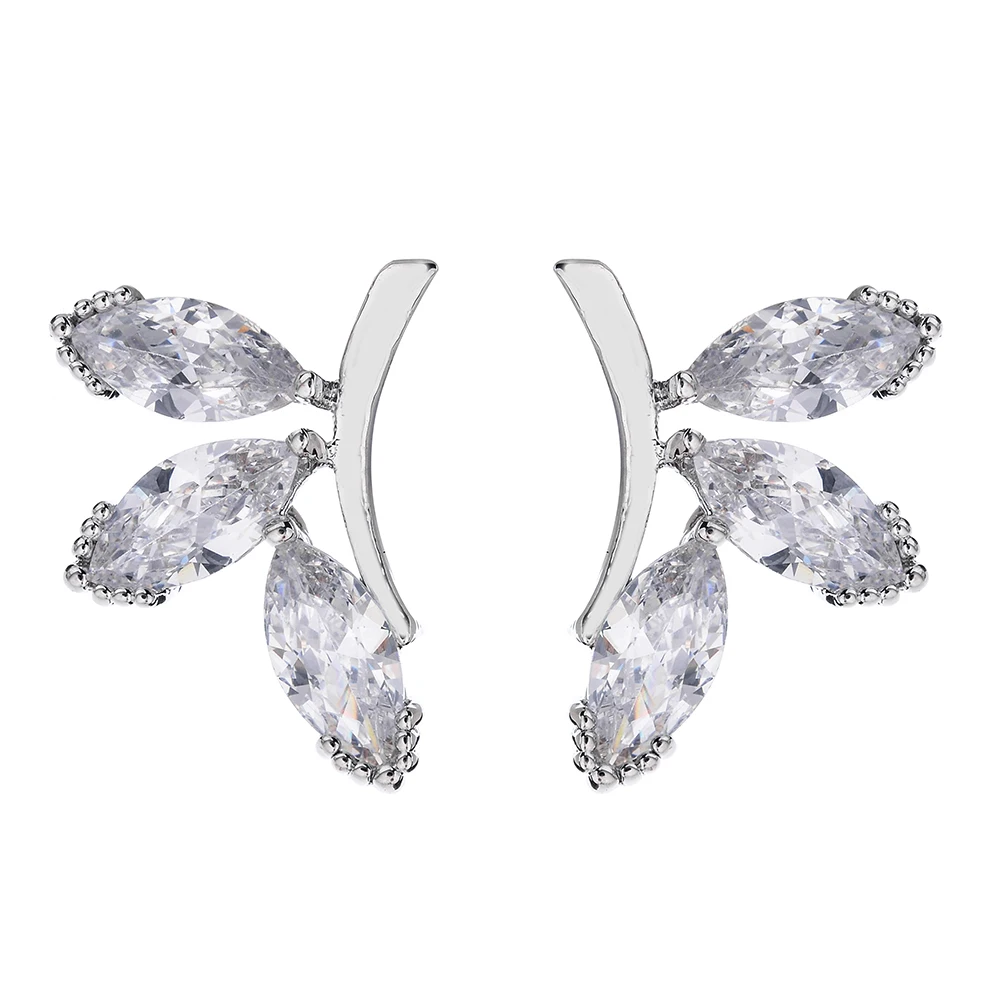 MEILIYISHI Hot Sale Earrings Studs High Quality Marquise Cut Clear Color Cubic Zirconia Stone Flower Stud Earrings for Women
MEILIYISHI Hot Sale Earrings Studs High Quality Marquise Cut Clear Color Cubic Zirconia Stone Flower Stud Earrings for Women