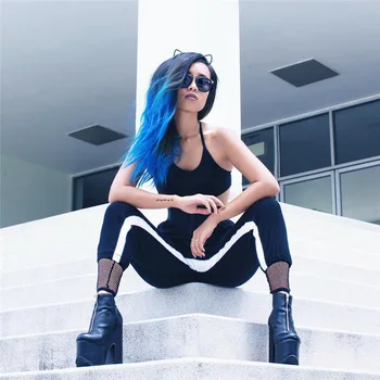 BKLD Workout Fitness Leggings 2018 Black Sheer Sporting Striped Leggings For Ladies Women Fishnet New Sexy Mesh Patchwork Pants
BKLD Workout Fitness Leggings 2018 Black Sheer Sporting Striped Leggings For Ladies Women Fishnet New Sexy Mesh Patchwork Pants