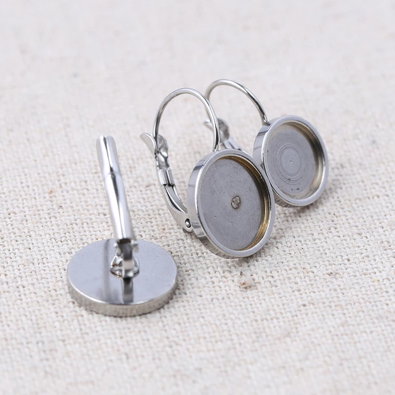 reidgaller 5 pairs stainless steel lever back earring findings 10mm 12mm round cabochon earrings base blanks diy jewelry bezels
reidgaller 5 pairs stainless steel lever back earring findings 10mm 12mm round cabochon earrings base blanks diy jewelry bezels