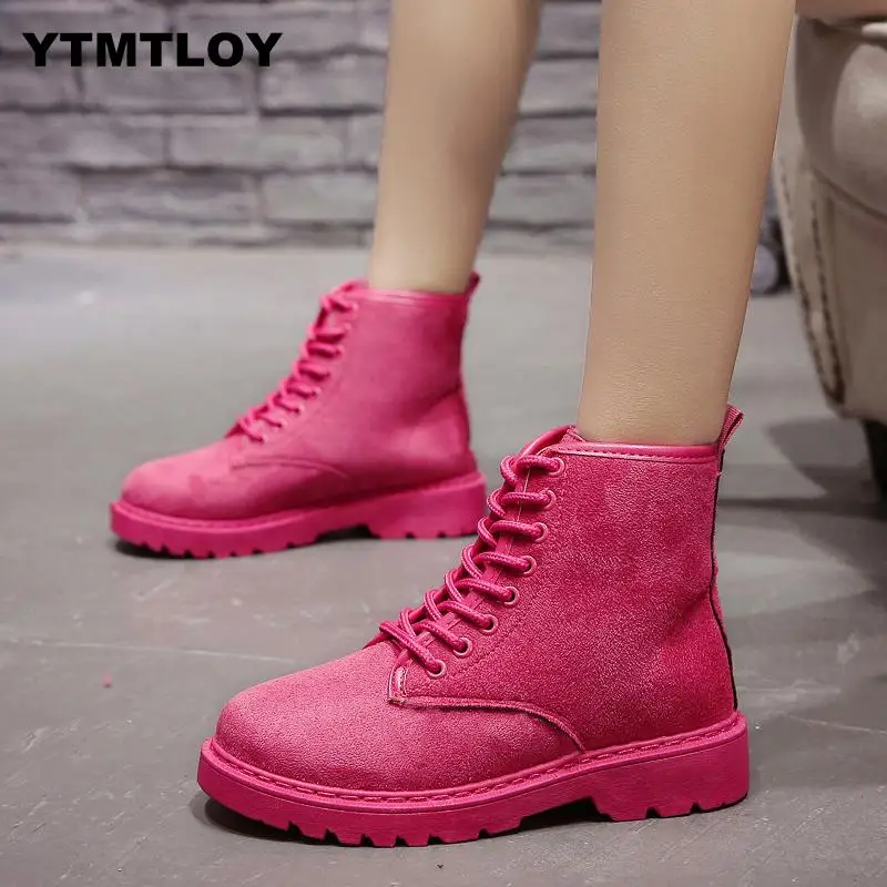 Women Ankle Boots winter warm Riding Equestr Shoes Woman fur inside Artificial Leather Lace Up platform Botas Mujer Pink High
Women Ankle Boots winter warm Riding Equestr Shoes Woman fur inside Artificial Leather Lace Up platform Botas Mujer Pink High