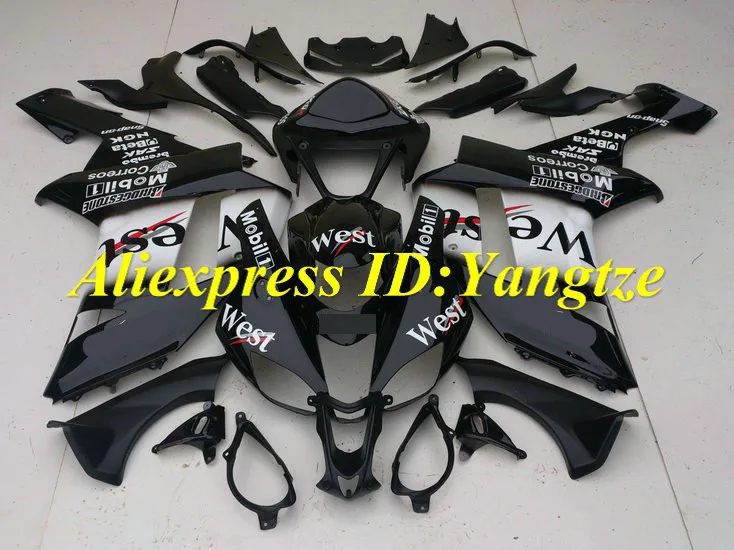 2014 Motorcycle Fairing kit for KAWASAKI Ninja ZX6R 07 08 ZX6R 636 2007 2008 WEST White black ABS Fairings set +7 gifts SC36
2014 Motorcycle Fairing kit for KAWASAKI Ninja ZX6R 07 08 ZX6R 636 2007 2008 WEST White black ABS Fairings set +7 gifts SC36