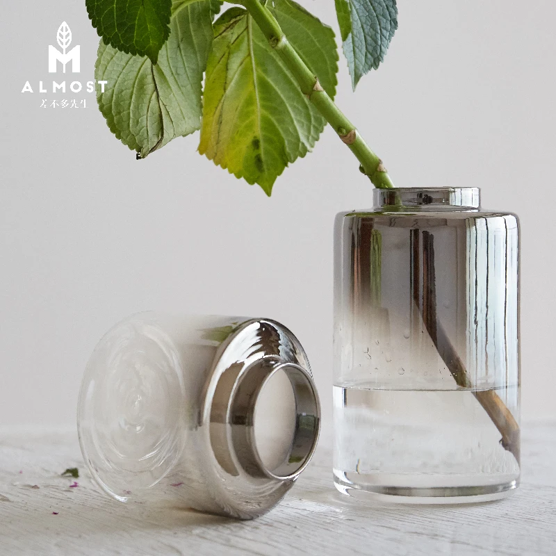 Silver Grey Changing Color Glass Vases Wholesale Art Design Idea Vase Flower Pots Planters
Silver Grey Changing Color Glass Vases Wholesale Art Design Idea Vase Flower Pots Planters