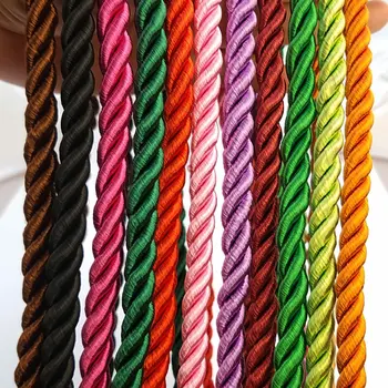 (31768)5 meters 8MM Satin Polyester Cords Three strands of Rope Silk thread Rope Diy Jewelry Findings Accessories wholesale
(31768)5 meters 8MM Satin Polyester Cords Three strands of Rope Silk thread Rope Diy Jewelry Findings Accessories wholesale