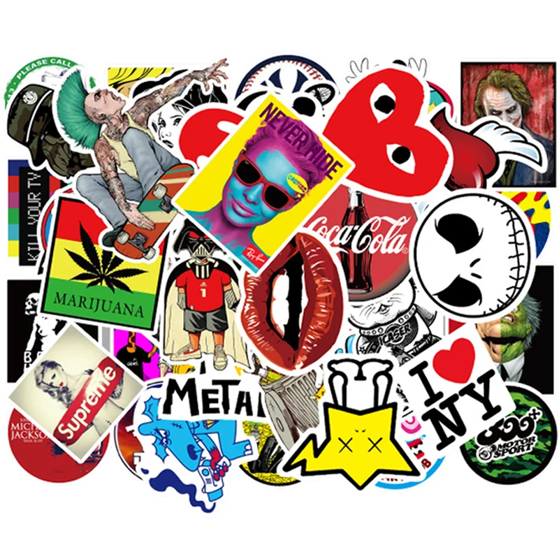 50 pcs/pack waterproof Lips Fashion Style Graffiti Stickers Mobile Phone stickers iphone sticker DIY Decoration | Мобильные телефоны