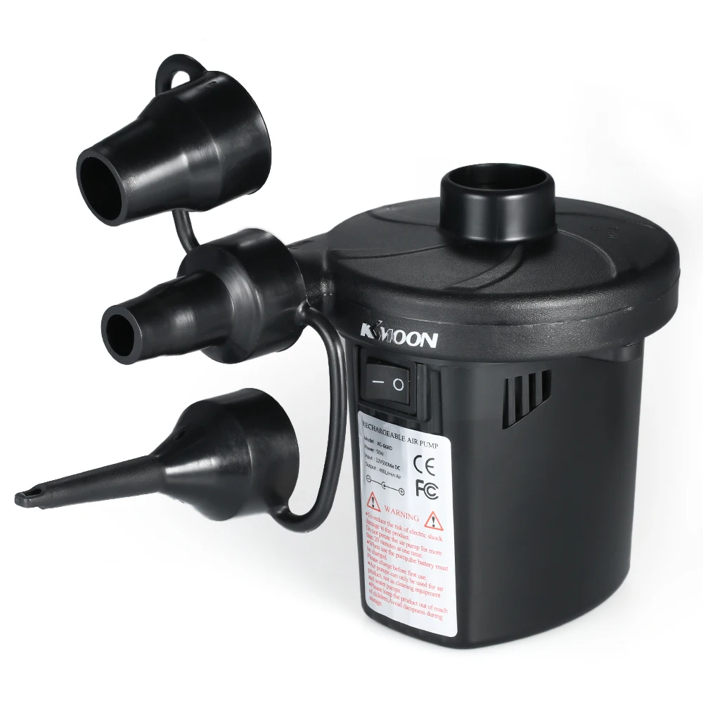 KKmoon Portable Electric Blower Inflator Pump USB Rechargeable Air Pump Air Compressor Deflator for Inflatables with 3 Nozzles
KKmoon Portable Electric Blower Inflator Pump USB Rechargeable Air Pump Air Compressor Deflator for Inflatables with 3 Nozzles