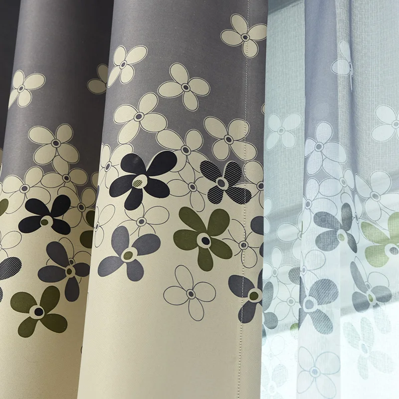 Window Treatment Grey and Cream Floral Print Modern Blackout Curtains for Living Room The Bedroom Home Decor Curtain Sets Drapes
Window Treatment Grey and Cream Floral Print Modern Blackout Curtains for Living Room The Bedroom Home Decor Curtain Sets Drapes