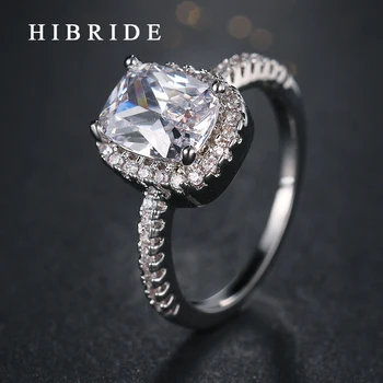 HIBRIDE Women Wedding Cocktail Ring Top Quality Cubic Zircon White Gold Color Rings Wholesale Price For Girl Gifts QSP0010-130 
HIBRIDE Women Wedding Cocktail Ring Top Quality Cubic Zircon White Gold Color Rings Wholesale Price For Girl Gifts QSP0010-130