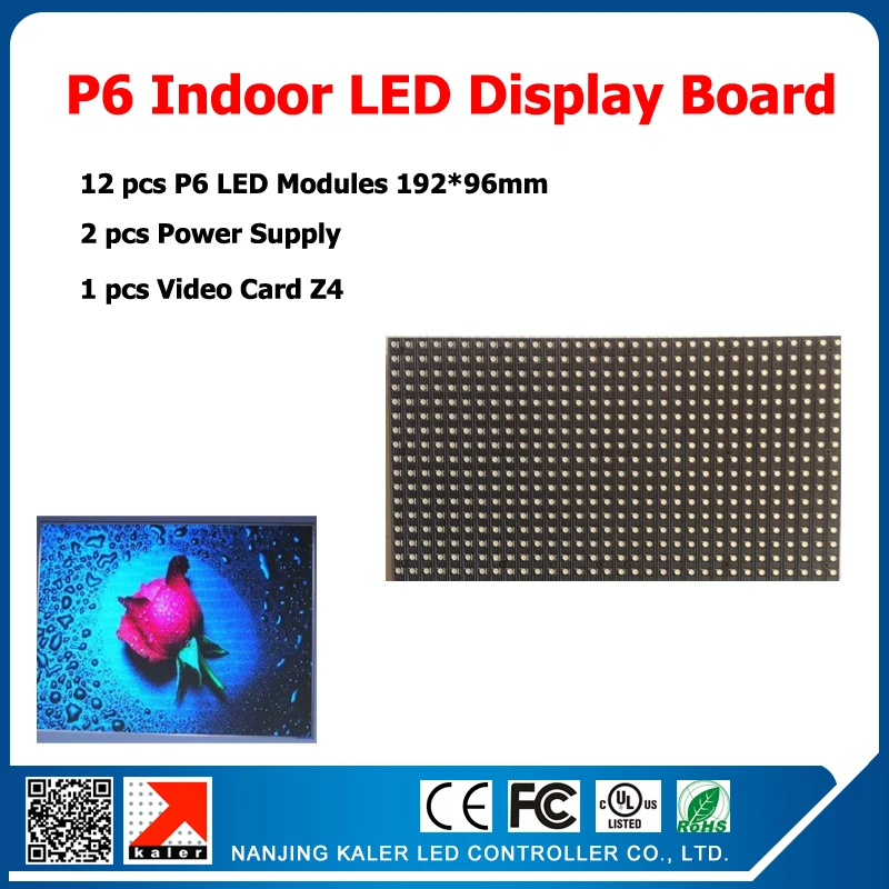 DIY Kit Indoor Video LED sign 12pcs P6 SMD 3in1 Module+1 Async Control Card+2 Power Supply+Cable ,Indoor Led Display Screen Kits
DIY Kit Indoor Video LED sign 12pcs P6 SMD 3in1 Module+1 Async Control Card+2 Power Supply+Cable ,Indoor Led Display Screen Kits