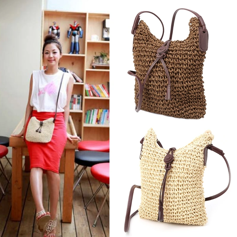 THIINKTHENDO Women Handbag Shoulder Bag Straw Weave Tote Purse Lady Beach Hobo Bag Crossbody
THIINKTHENDO Women Handbag Shoulder Bag Straw Weave Tote Purse Lady Beach Hobo Bag Crossbody