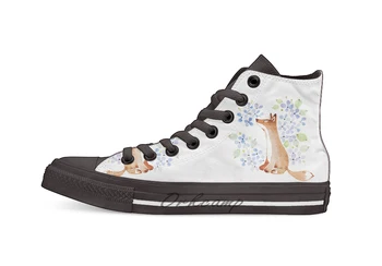 Fox and Blue Hydrangea Design breathable Casual High Top lace-up Canvas shoes sneakers
Fox and Blue Hydrangea Design breathable Casual High Top lace-up Canvas shoes sneakers