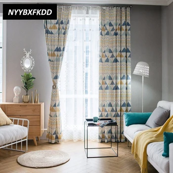 Polyester Cotton Modern Simple Fine Printed Curtains Cloth For Bedroom Living Room Window Treatments Geometric Curtain Home
Polyester Cotton Modern Simple Fine Printed Curtains Cloth For Bedroom Living Room Window Treatments Geometric Curtain Home