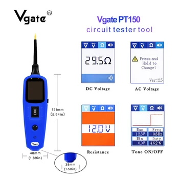 Vgate Original Power probe PT150 12V Electrical System Diagnostic Tool Power scan Car diagnostic electric as YD208 PS100
Vgate Original Power probe PT150 12V Electrical System Diagnostic Tool Power scan Car diagnostic electric as YD208 PS100