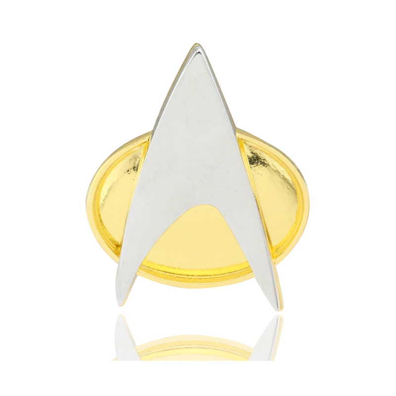 Fashion Arriver Star Trek Brooch Star Alloy Plated Starfleet Communicator Cosplay Party Badge Brooch Pin For Fens Jewelry Gift
Fashion Arriver Star Trek Brooch Star Alloy Plated Starfleet Communicator Cosplay Party Badge Brooch Pin For Fens Jewelry Gift
