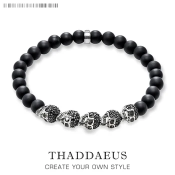 Black CZ Skulls Bead Bracelet,Thomas Style Fashion Punk Jewerly For Ts Men And Women,2018 Brand New Beads Silver Obsidian Gift
Black CZ Skulls Bead Bracelet,Thomas Style Fashion Punk Jewerly For Ts Men And Women,2018 Brand New Beads Silver Obsidian Gift