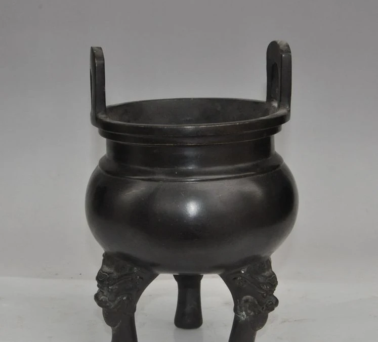 9"chinese fengshui bronze foo dog lion beast Tripod statue incense burner Censer
9"chinese fengshui bronze foo dog lion beast Tripod statue incense burner Censer