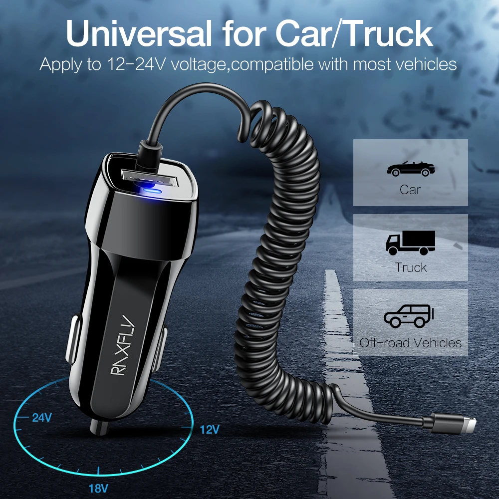RAXFLY USB Car Charger For Huawei honor 8X P20 lite Phone Charger Car Micro USB Type C Charge For Samsung S8 S9 Fast Charge #4
RAXFLY USB Car Charger For Huawei honor 8X P20 lite Phone Charger Car Micro USB Type C Charge For Samsung S8 S9 Fast Charge #4