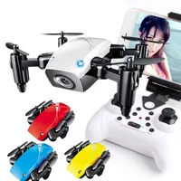 Mini Drone with Camera HD Foldable RC Quadcopter Altitude Hold RC Helicopter WiFi FPV Micro Pocket Aircraft Toys for Kids image