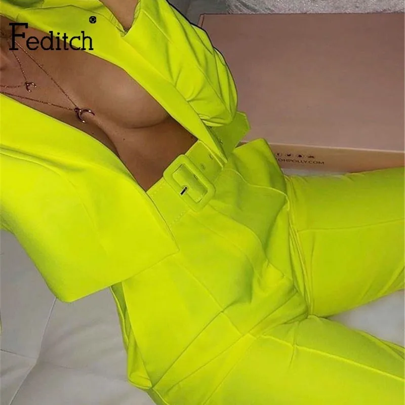 Feditch Summer Neon Jumpsuit Women 2019 Long Sleeve Suit Crop Top Casual Women Blet Tracksuit Top And Pants Set Ladies Overalls
Feditch Summer Neon Jumpsuit Women 2019 Long Sleeve Suit Crop Top Casual Women Blet Tracksuit Top And Pants Set Ladies Overalls