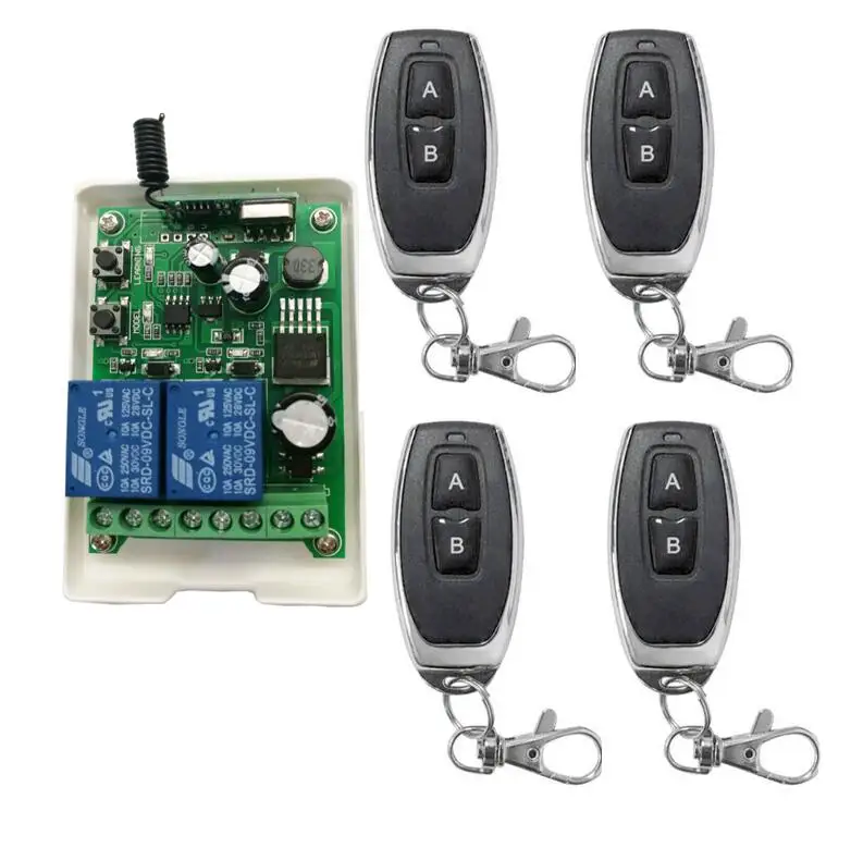 DC12V 24V 36V 48V 2CH 2-Gang RF Wireless Remote Control Switch System receiver transmitter universal
DC12V 24V 36V 48V 2CH 2-Gang RF Wireless Remote Control Switch System receiver transmitter universal