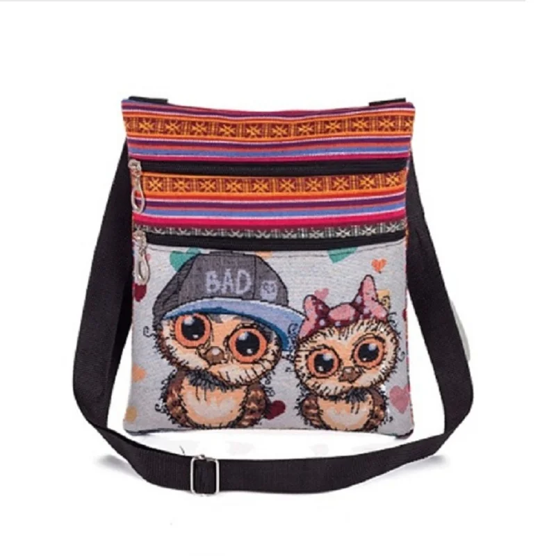 Miyahuose Owl Printed Mini Shoulder Bag Fashion Lady Small Double Zipper Travel Messenger Bag Small Travel Bag For Teenage Girls
Miyahuose Owl Printed Mini Shoulder Bag Fashion Lady Small Double Zipper Travel Messenger Bag Small Travel Bag For Teenage Girls