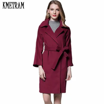 KMETRAM 2019 Woman Wool Coat Spring Jacket Women Slim Doulbe Side Woolen Long Coats Women's Windbreaker Casaco Feminino HH897
KMETRAM 2019 Woman Wool Coat Spring Jacket Women Slim Doulbe Side Woolen Long Coats Women's Windbreaker Casaco Feminino HH897