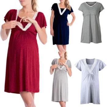 2018 Brand New Maternity Dress Nursing Breastfeeding Dresses Shortsleeve Lace Dress
2018 Brand New Maternity Dress Nursing Breastfeeding Dresses Shortsleeve Lace Dress