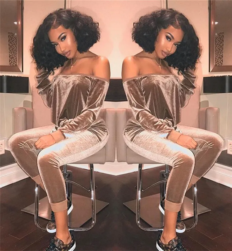 Velvet Jumpsuit Women Autumn Winter Long Sleeve Slash Neck Off the Shoulder Casual Jumpsuits Skinny Pants Romper Women Jumpsuits
Velvet Jumpsuit Women Autumn Winter Long Sleeve Slash Neck Off the Shoulder Casual Jumpsuits Skinny Pants Romper Women Jumpsuits