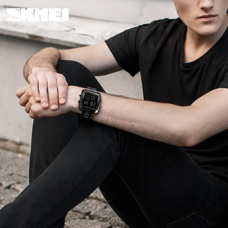 SKMEI Outdoor Sports Square Digital Watches Men Luxury Gold Bussines Wristwatches Fashion Big Dial Electronic Watch Montre Homme
SKMEI Outdoor Sports Square Digital Watches Men Luxury Gold Bussines Wristwatches Fashion Big Dial Electronic Watch Montre Homme