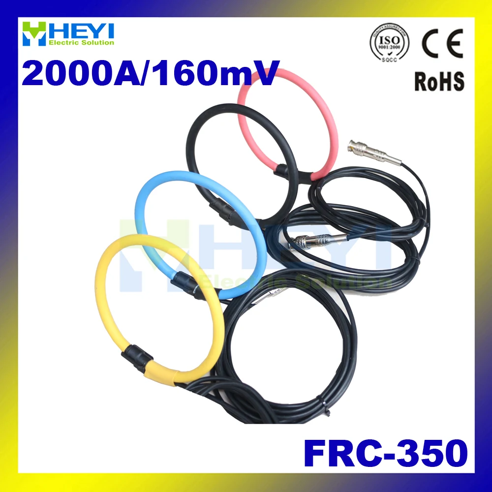 black yellow red Rocp CT flexible rogowski coil FRC-350 input 1-2000A rogowski sensor with BNC Connector
black yellow red Rocp CT flexible rogowski coil FRC-350 input 1-2000A rogowski sensor with BNC Connector