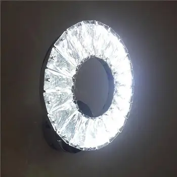 Stainless steel LED ring wall lamp bedroom bedside lamp, diamond led wall lamp corridor porch crystal wall lamp 
Stainless steel LED ring wall lamp bedroom bedside lamp, diamond led wall lamp corridor porch crystal wall lamp