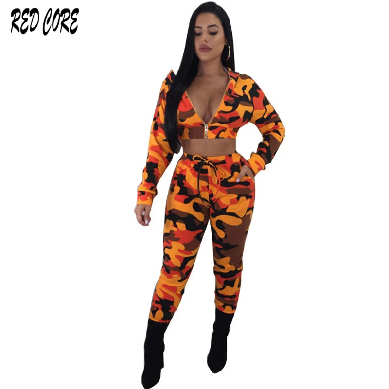 REDCORE Camouflage Sweatshirt Women Hoodies Spring 2019 Sexy Plus Size Two Pieces Set Women Crop Tops And Pants Women Set TZ157
REDCORE Camouflage Sweatshirt Women Hoodies Spring 2019 Sexy Plus Size Two Pieces Set Women Crop Tops And Pants Women Set TZ157