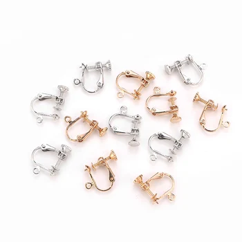 10PCS 13x15MM 24K Gold Color Plated Brass Earring Clip with Pins for Jewelry Earring Making Findings Accessories
10PCS 13x15MM 24K Gold Color Plated Brass Earring Clip with Pins for Jewelry Earring Making Findings Accessories