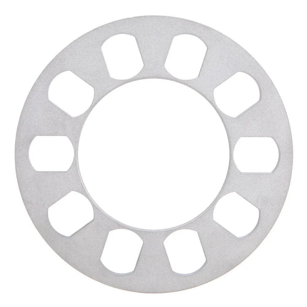 Image 8mm Silverr Auto Aluminum Alloy Wheel Spacer Gasket 5 hole E#A3